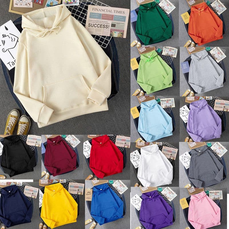 image-Women's Fleece Hoodie Sweater with Letter Print