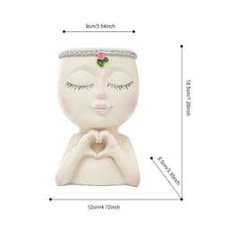 image-Puppet Little Girl Succulent Flower Pot