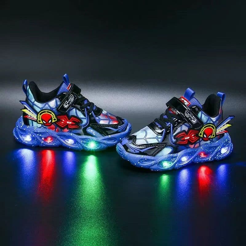 image-Light-up Spider-Man Boys' Shoes with Velcro