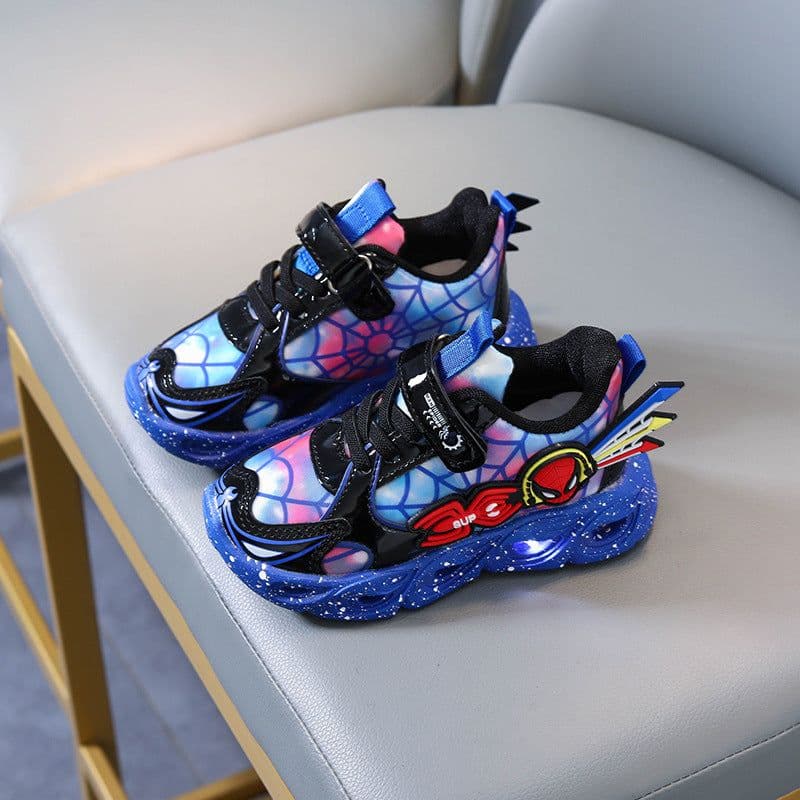 image-Light-up Spider-Man Boys' Shoes with Velcro