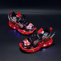 image-Light-up Spider-Man Boys' Shoes with Velcro