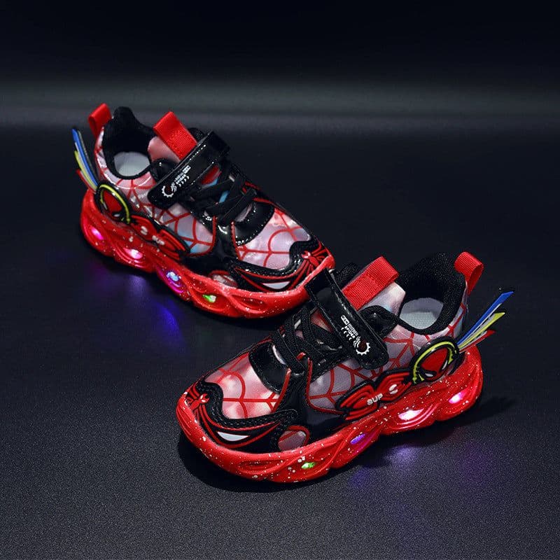 image-Light-up Spider-Man Boys' Shoes with Velcro
