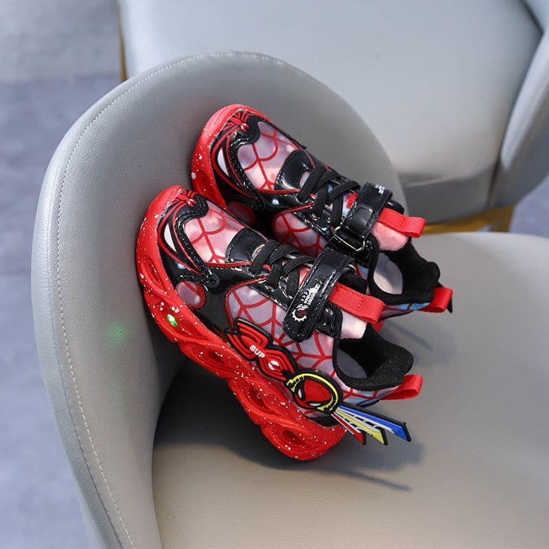 image-Light-up Spider-Man Boys' Shoes with Velcro