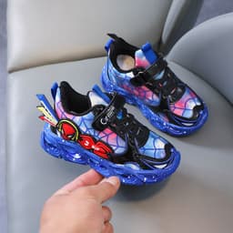 image-Light-up Spider-Man Boys' Shoes with Velcro