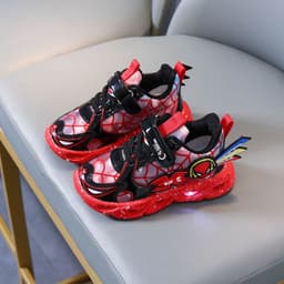 image-Light-up Spider-Man Boys' Shoes with Velcro