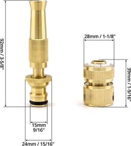 image-Brass Shower Nozzle Set 4/6 High Pressure Car Wash