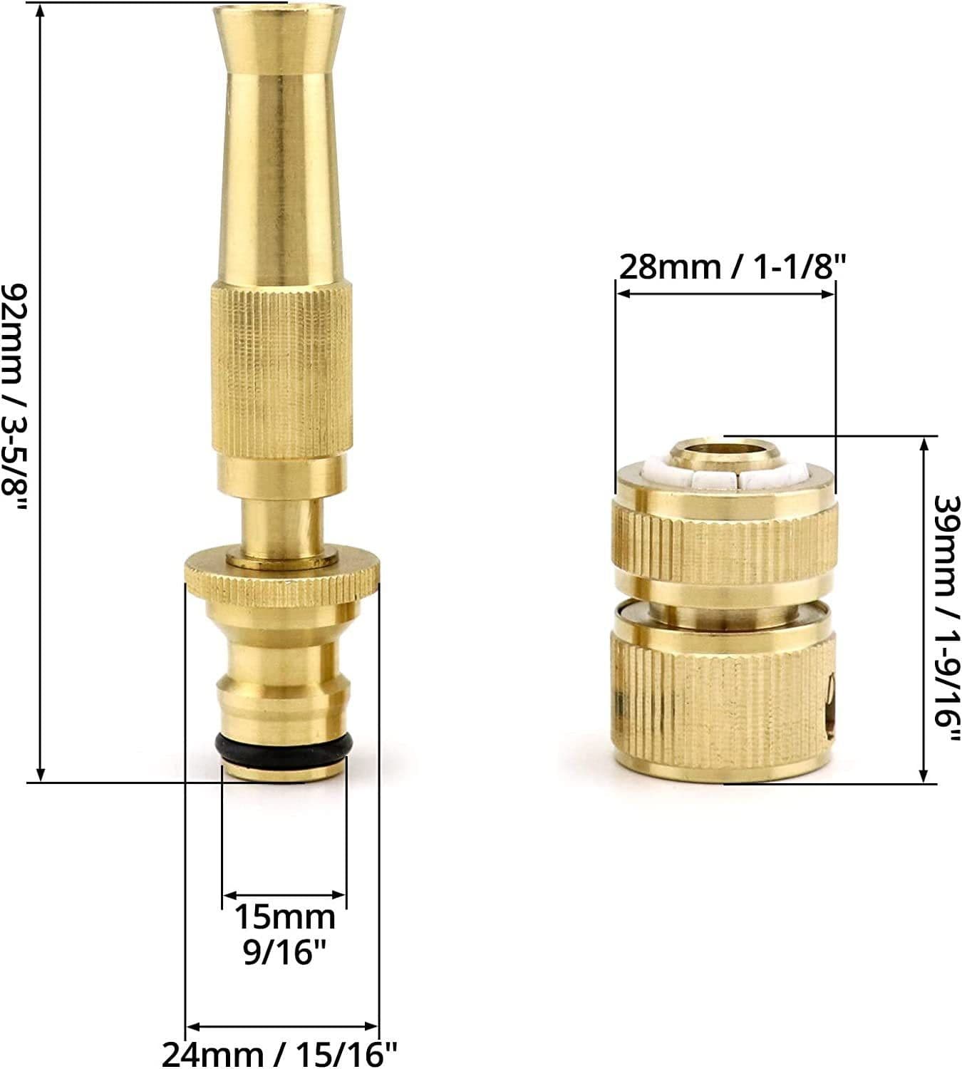 image-Brass Shower Nozzle Set 4/6 High Pressure Car Wash