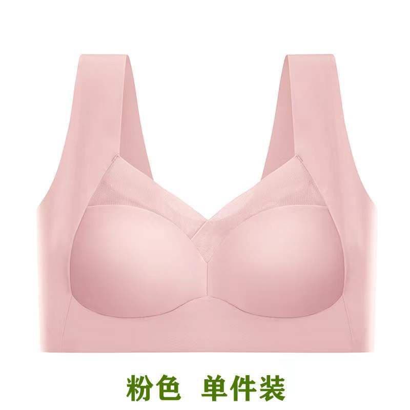 image-Xinnuanlanfabric Nylon Tube Top Bra, Light Blue, 3XL