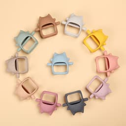 image-Baby Anti-Eating Hand Guard Teether, Silicone