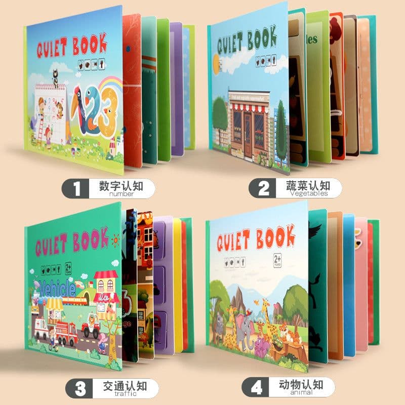image-Children's Quiet Paste Book Puzzle Montessori Toy