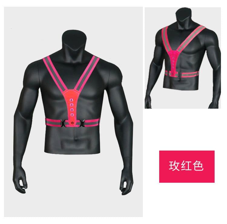 image-Common Way L3 LED Reflective Safety Vest USB Charging