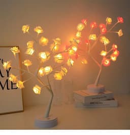 image-LED Rose Tree Light USB Battery RGB Remote Control
