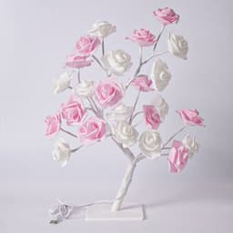 image-LED Rose Tree Light USB Battery RGB Remote Control