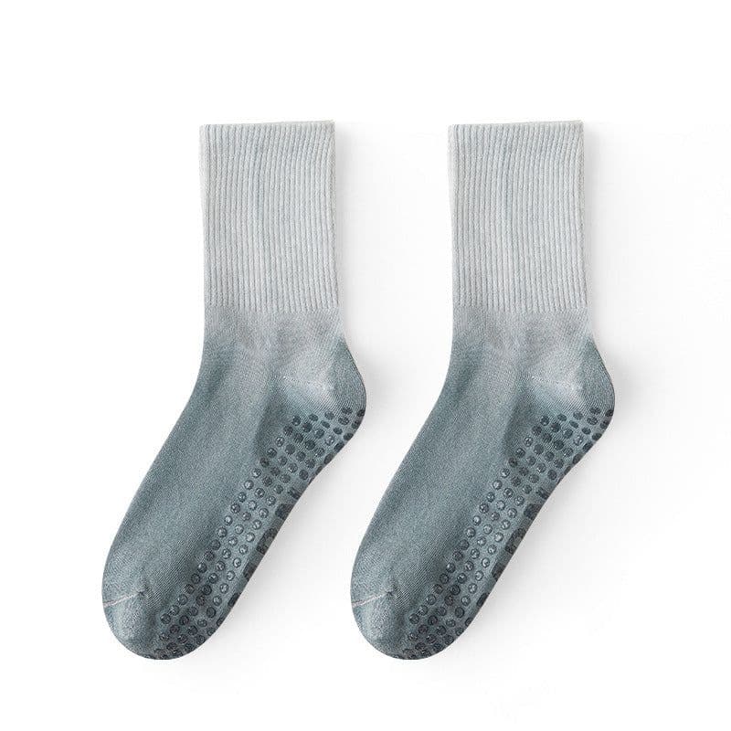 image-Gradient Color Cotton Socks for Women Pink One Size