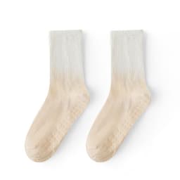 image-Gradient Color Cotton Socks for Women Pink One Size