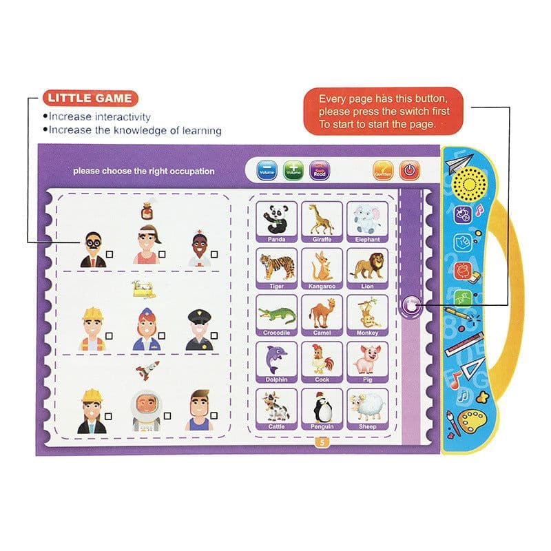 image-Cross-Border Children's Educational Audio E-Book Learning Toy