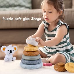 image-Stacking Cup & Ball Infant Toy Set Rainbow
