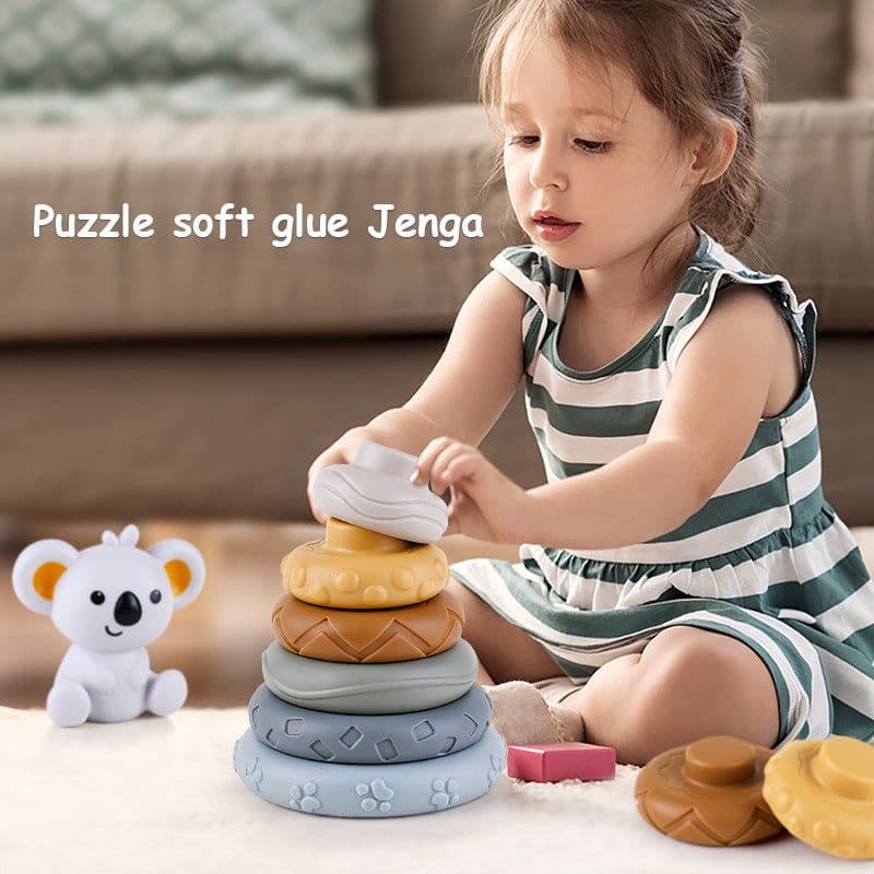 image-Stacking Cup & Ball Infant Toy Set Rainbow
