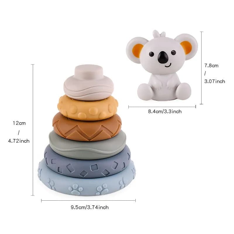 image-Stacking Cup & Ball Infant Toy Set Rainbow