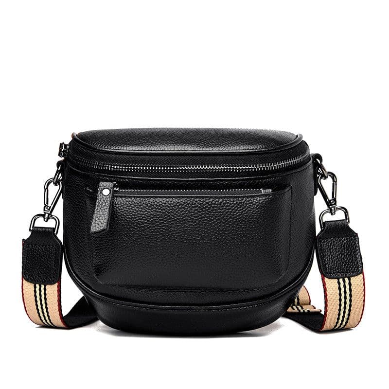 image-Genuine Leather Crossbody Satchel Bag Women