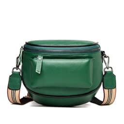 image-Genuine Leather Crossbody Satchel Bag Women