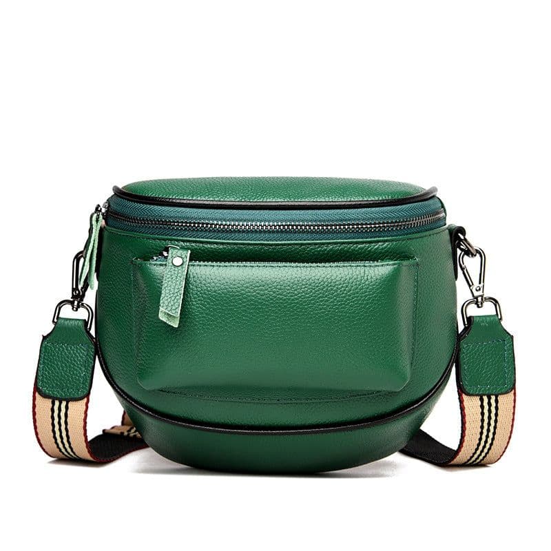 image-Genuine Leather Crossbody Satchel Bag Women