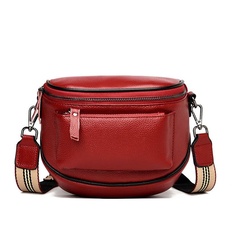 image-Genuine Leather Crossbody Satchel Bag Women