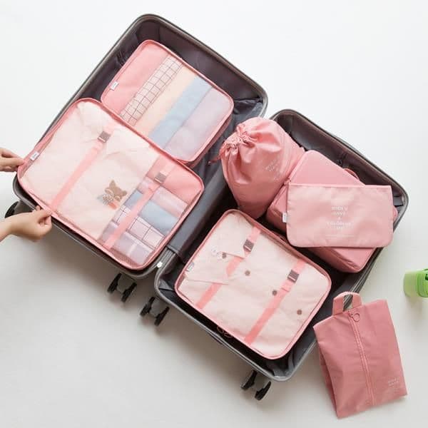 image-Travel Storage Bag Seven-Piece Set Organizer