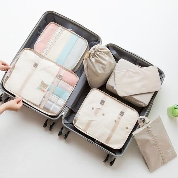 image-Travel Storage Bag Seven-Piece Set Organizer