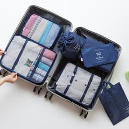 image-Travel Storage Bag Seven-Piece Set Organizer