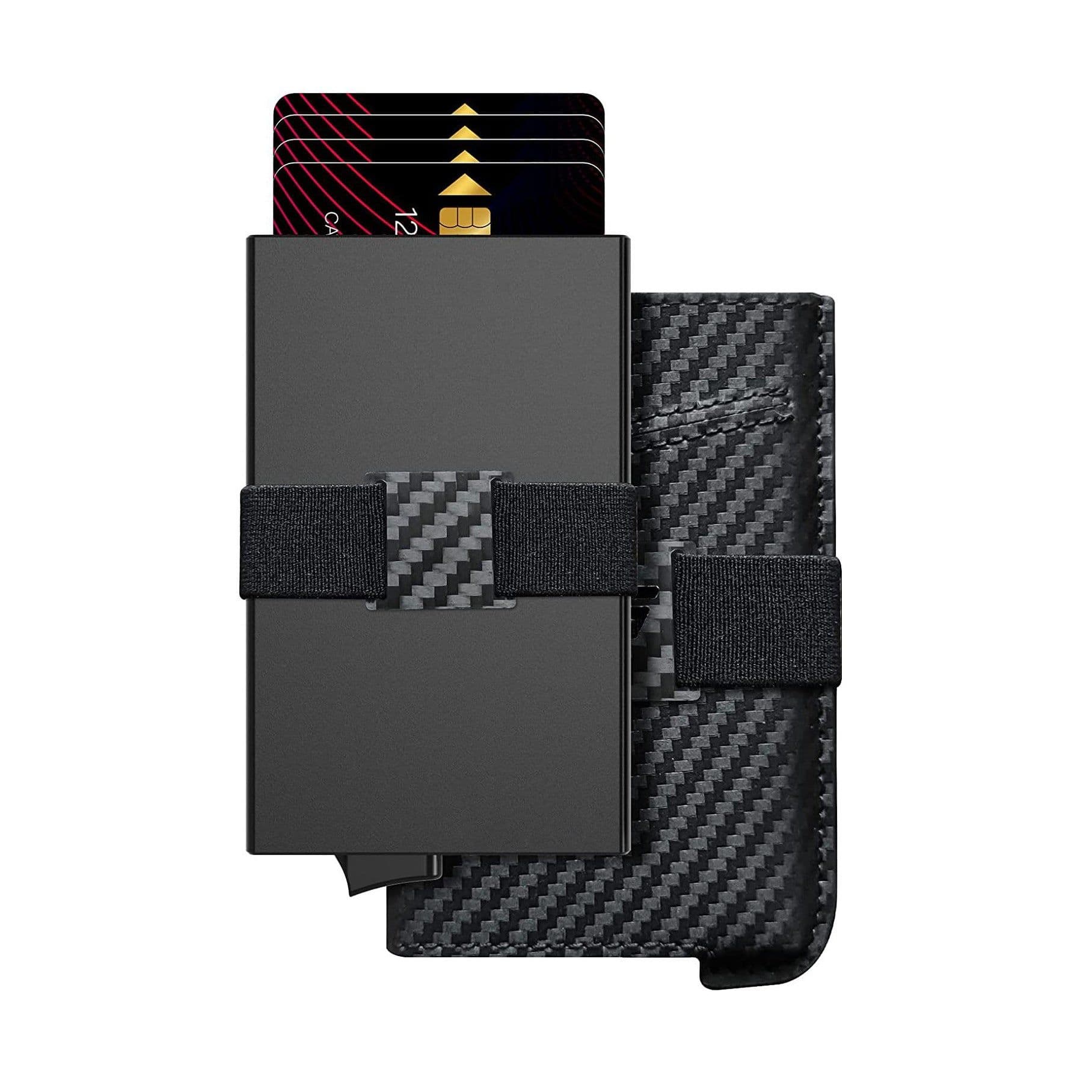 image-Men's RFID Blocking Wallet Genuine Leather Blue