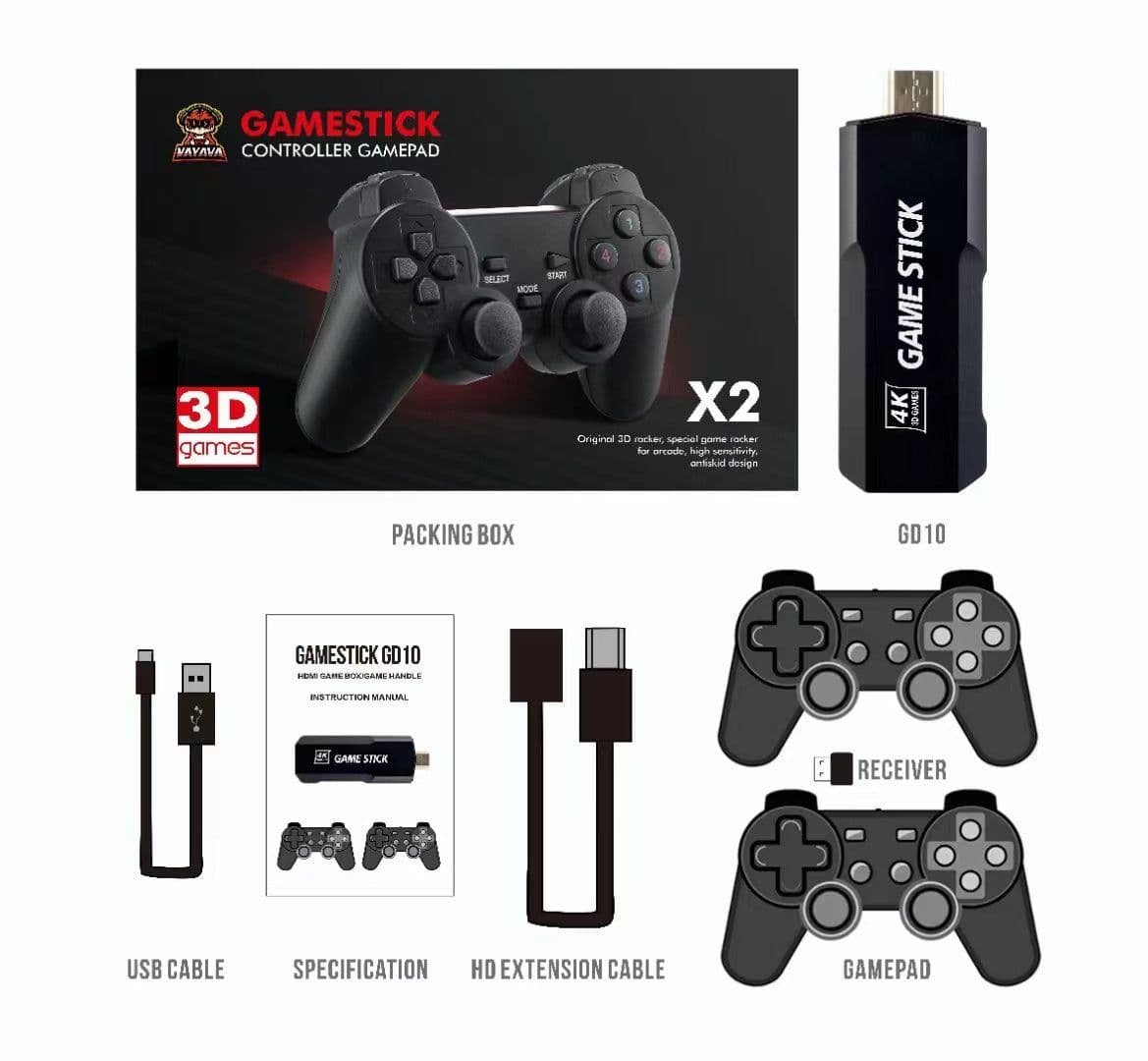 image-LFT X2 Game Console with 60,000 Games