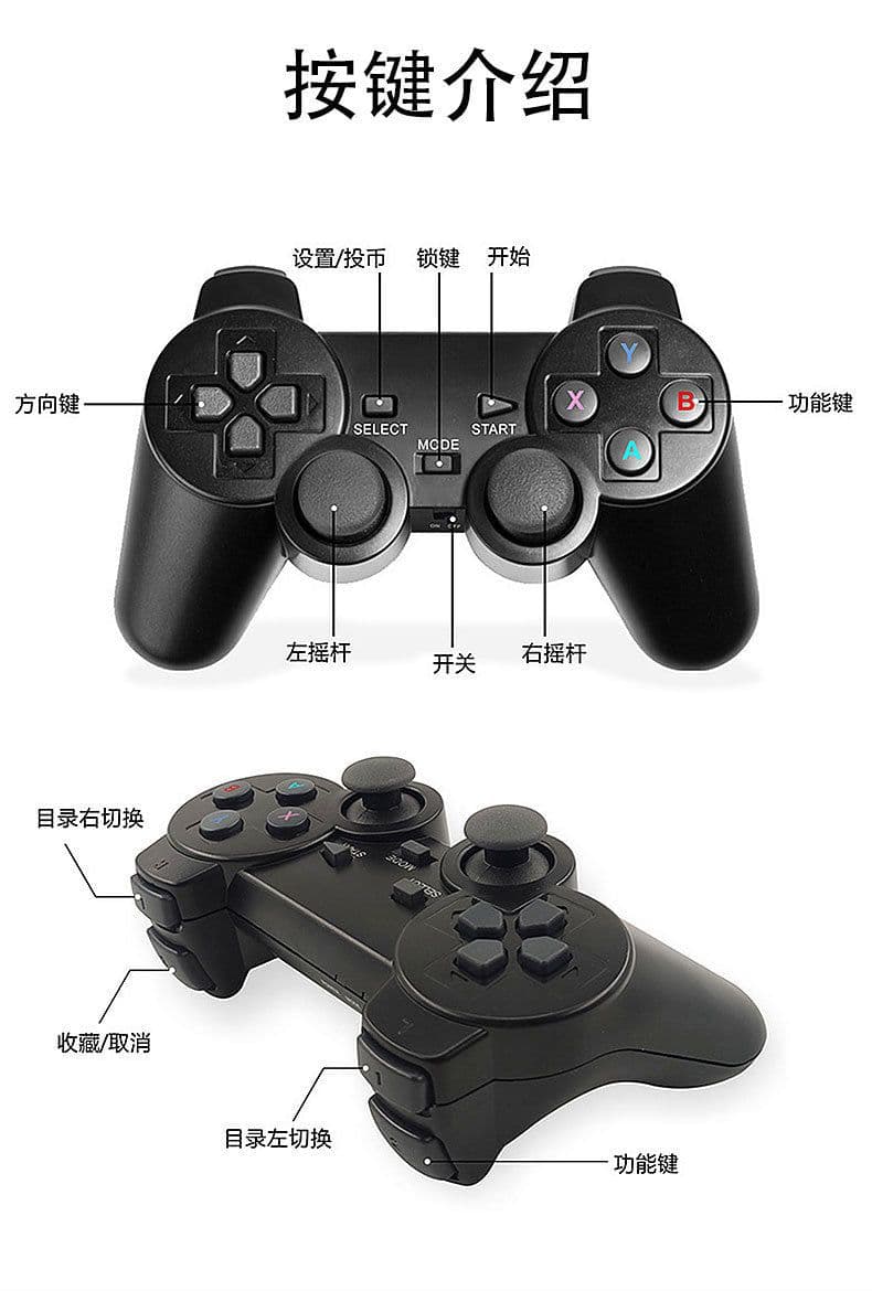 image-M8 Game Console 64GB HDMI Wireless Controller