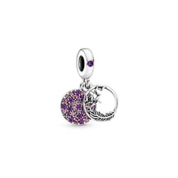 image-Panjiadora 925 Silver Disney Hand-Painted Love Beads