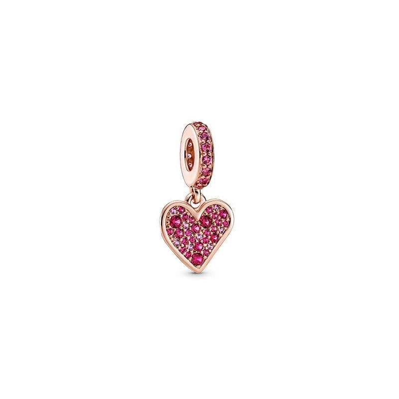 image-Panjiadora 925 Silver Disney Hand-Painted Love Beads