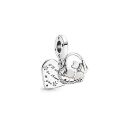 image-Panjiadora 925 Silver Disney Hand-Painted Love Beads