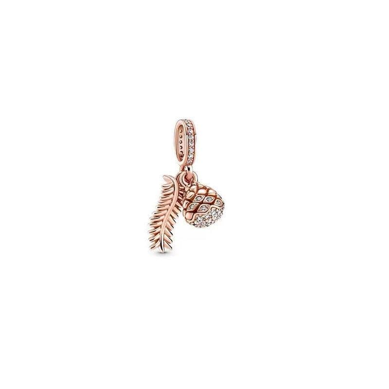 image-Panjiadora 925 Silver Disney Hand-Painted Love Beads