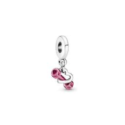 image-Panjiadora 925 Silver Disney Hand-Painted Love Beads