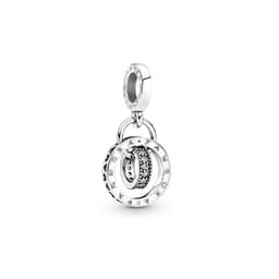 image-Panjiadora 925 Silver Disney Hand-Painted Love Beads