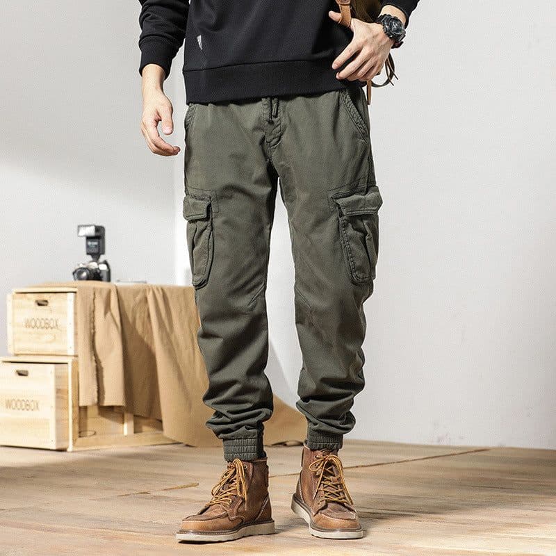image-G-stone Fleece Casual Pants Black