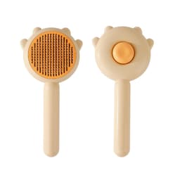 image-Pet Grooming Comb with Self-Cleaning Function