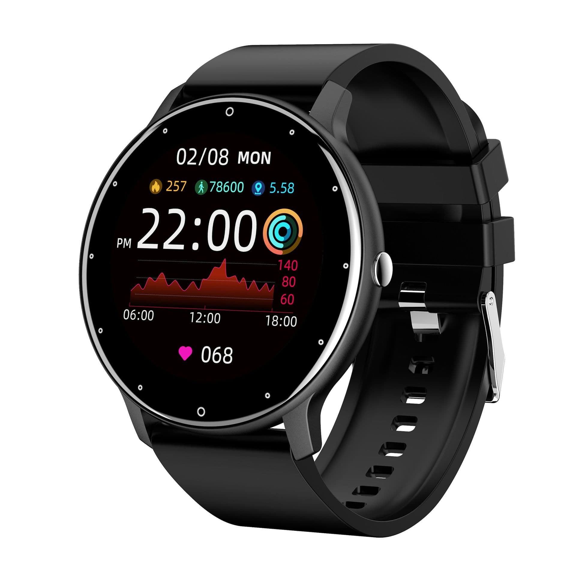image-ZL02D Smart Watch Heart Rate Blood Pressure Monitor