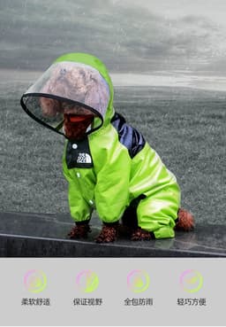 image-Puppy Raincoat for Small Dogs, 4XL