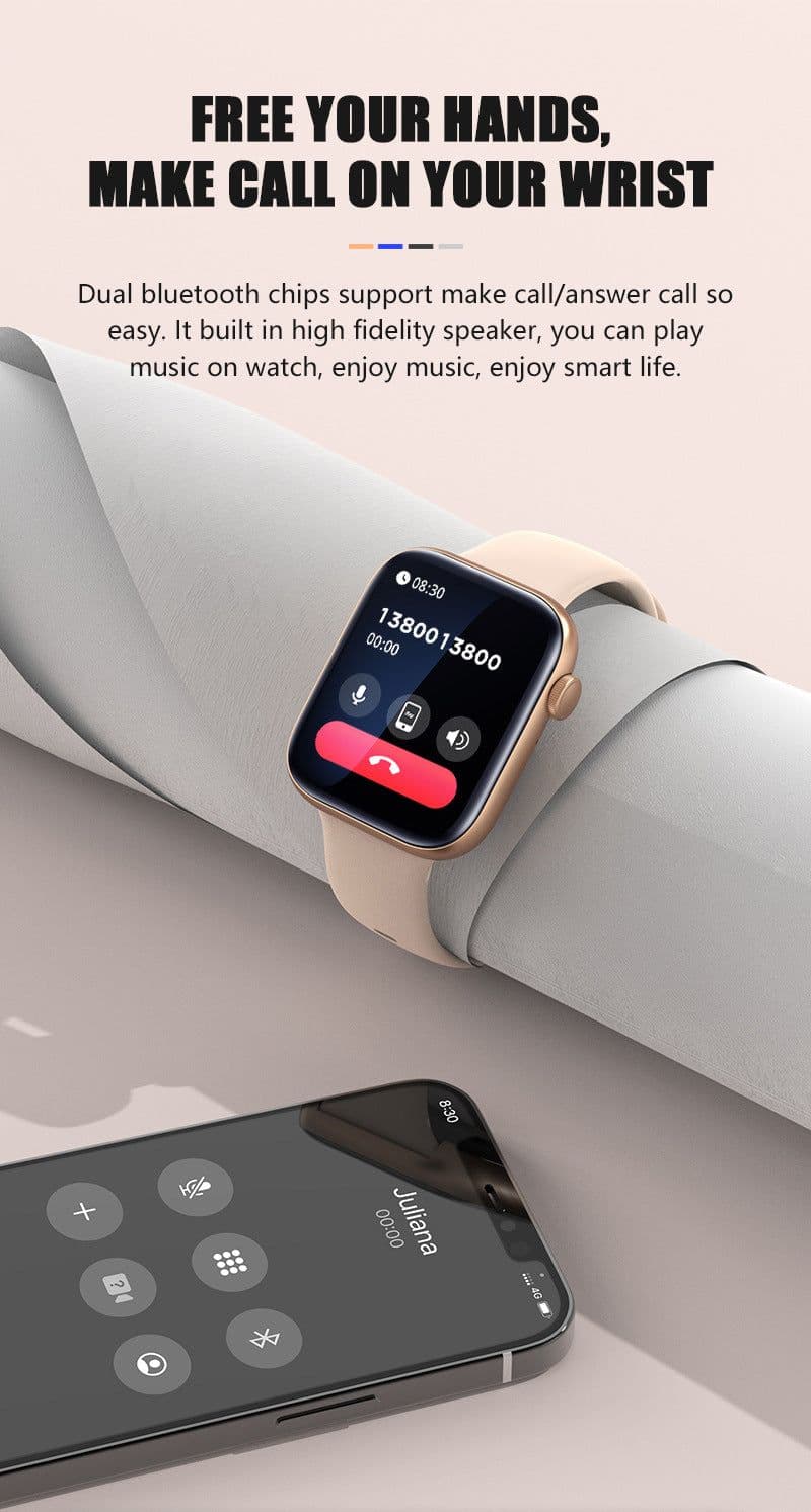 image-LIGE Smart Bracelet P45 Bluetooth Call Waterproof