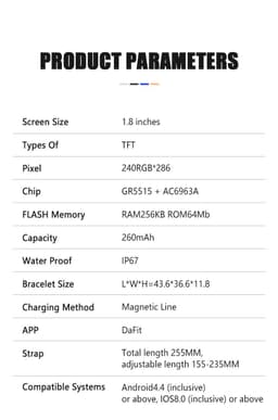 image-LIGE Smart Bracelet P45 Bluetooth Call Waterproof