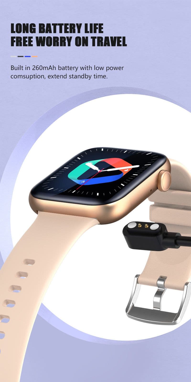 image-LIGE Smart Bracelet P45 Bluetooth Call Waterproof