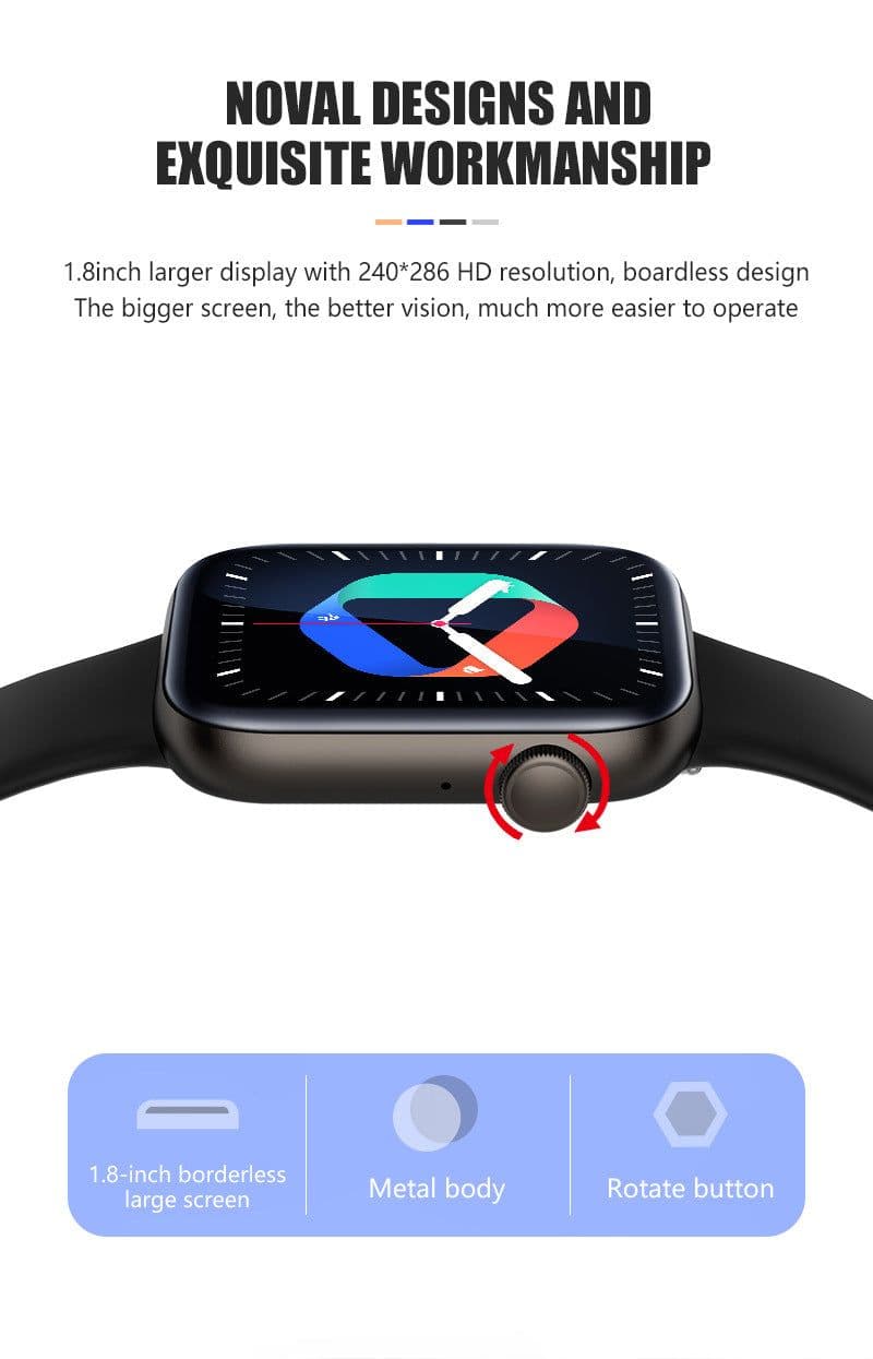 image-LIGE Smart Bracelet P45 Bluetooth Call Waterproof