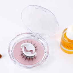 image-Self-adhesive Reusable False Eyelashes - Double Glue Strip