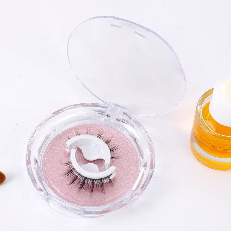 image-Self-adhesive Reusable False Eyelashes - Double Glue Strip