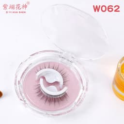 image-Self-adhesive Reusable False Eyelashes - Double Glue Strip